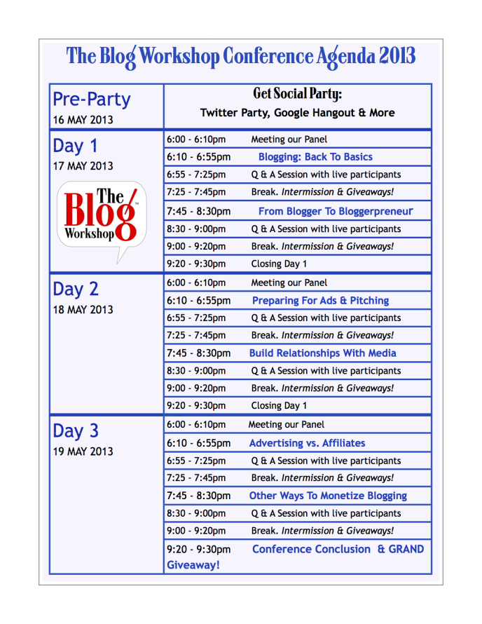 Conference-Agenda-Chart