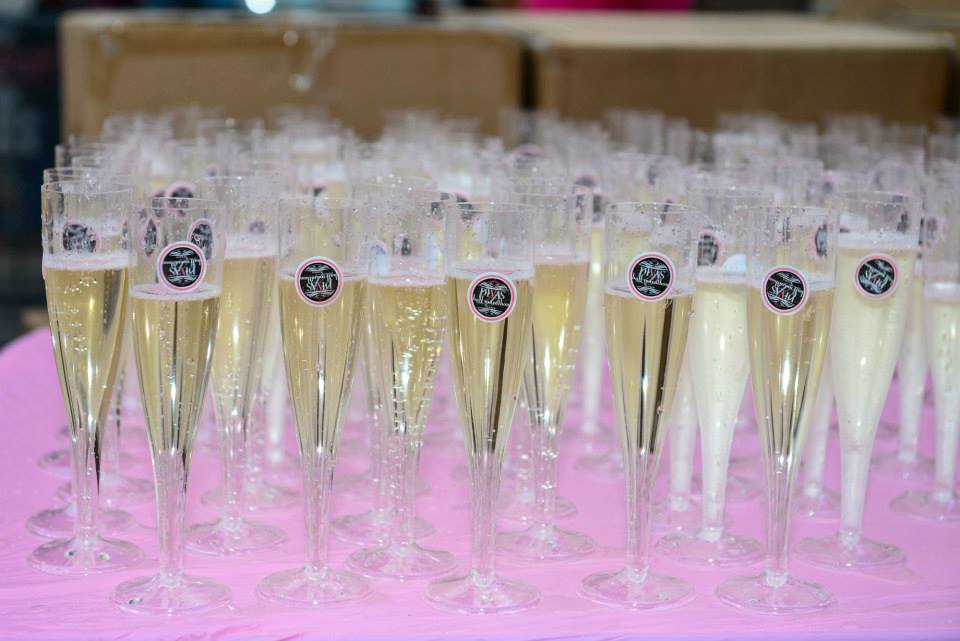 champagne at Divas 5k marathon